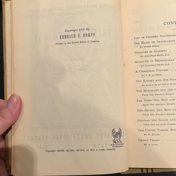 VTG Lot of 2 Young Folks' Library Books, Fantasy, School & College Days, 1944 - Picture 4 of 9